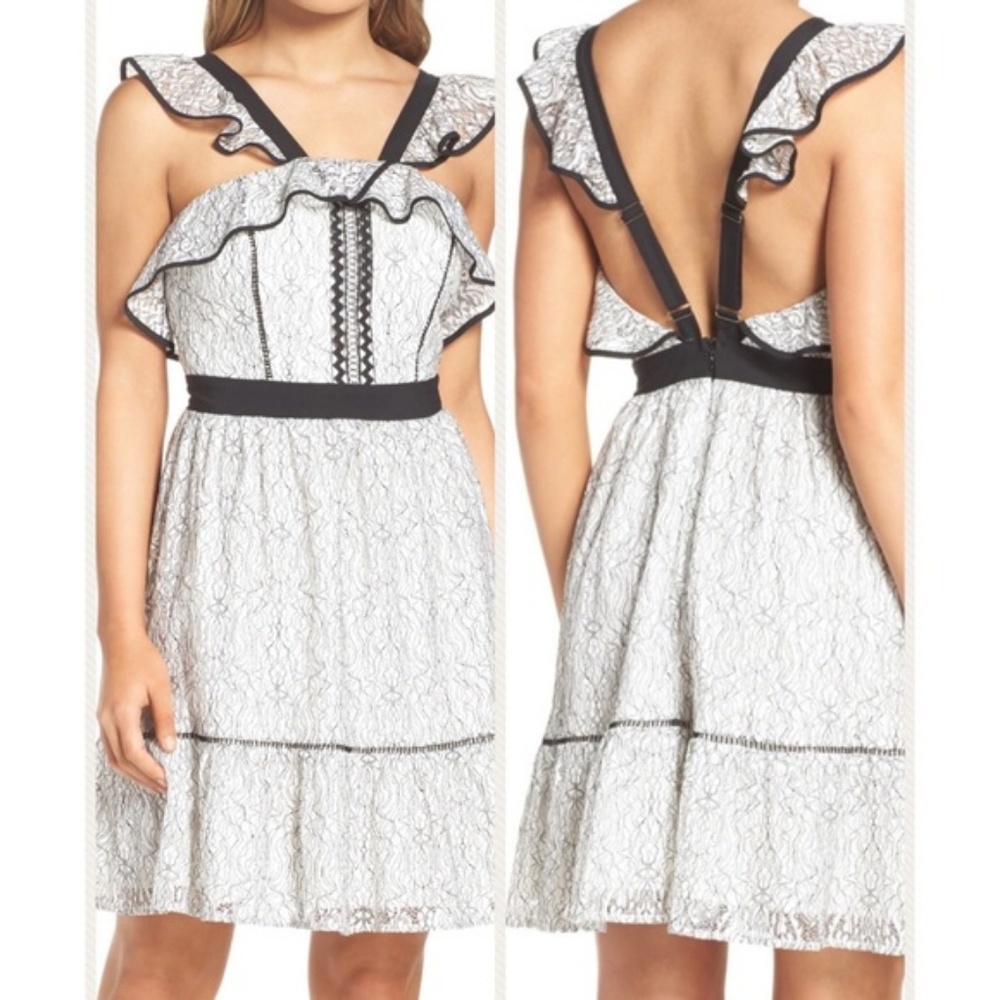 Adelyn Rae Lace Ruffle Dress - Picture 2 of 2